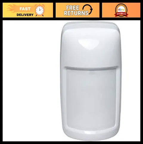 Wired PIR Motion Detector - 40' x 56' Coverage, Indoor/Outdoor Security Sensor