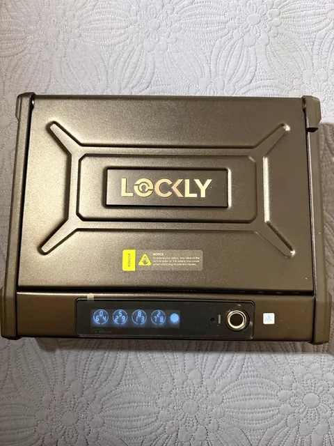 Lockly PGV528W Smart Safe Biometric WiFi Alarm Black Metal Small 30 Min