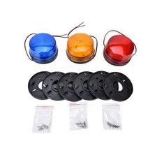 Orange Blue Red 12V LED Security Alarm Strobe Signal Warning Flashing Light Lamp