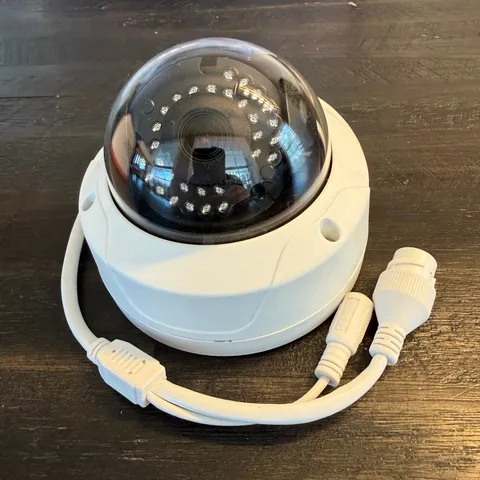 Security Tronix ST-IP2FD 4mm IR Network Dome Camera PoE DC12V White Vandal Proof