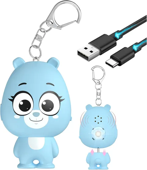 Rechargeable Personal Alarm for Women – 130Db Loud Emergency Alarm Keychain with