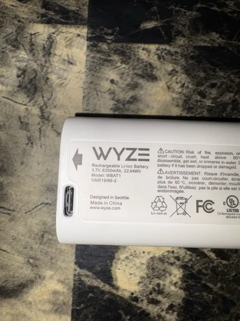 ✅Wyze Removable Battery for Wyze Battery Cam Pro, Duo Cam Doorbell & Palm Lock✅