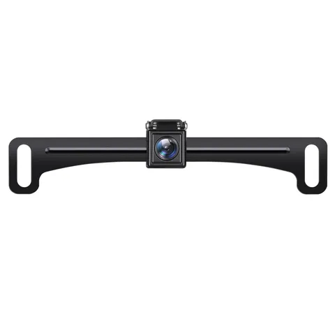 Backup Camera Rear View Reverse HD License Plate Black