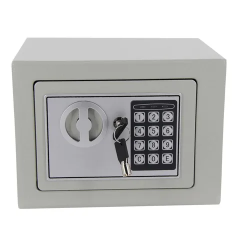 9" Safety Electric Digital Safe Box Keypad Home Security Office+ Keys Cash Gun