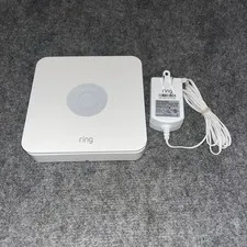 Ring Alarm Base Station - 1st Gen - White 4HB1S70EN0 with AC Adapter