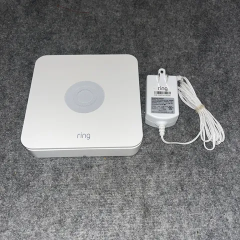 Ring Alarm Base Station - 1st Gen - White 4HB1S70EN0 with AC Adapter