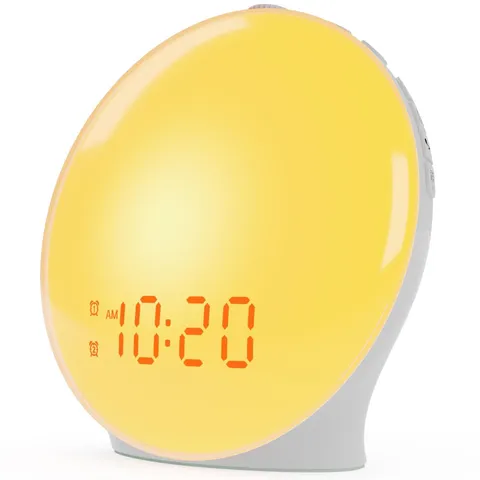 Wake Up Light Sunrise Alarm Clock for Kids, Heavy Sleepers, Bedroom, with Sun...
