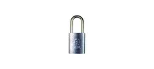 Brass 1/4" Diameter Padlock 7 Pin 2" Shackle Non Key Retained Satin Chrome