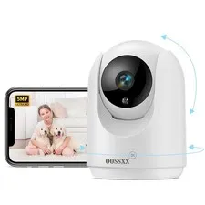 Indoor Security Camera 1080P PTZ 2-Way Audio Smart Wireless - Baby & Pet Monitor