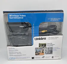 Uniden UDR444 Wireless Security Camera System w/ Monitor Night Vision Motion TV