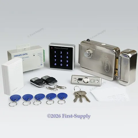 Remote Controlled RFID Door Access Control System Kit + Electric Lock + Doorbell