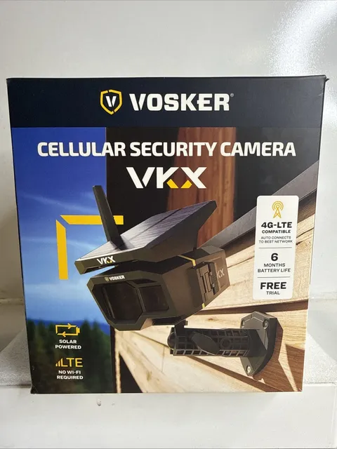 Vosker Vkx 4g Lte Solar Powered Outdoor Mobile Security Camera New