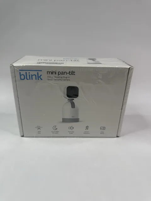 Blink Mini Pan-Tilt Alexa-Enabled Indoor Rotating Plug-In Smart Security Camera