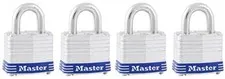 MASTER LOCK CO 4PK 1-1/2 Padlock Model 3008D