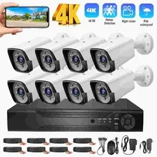 Camaras De Seguridad Para Casa Oficina Home Security Camera System 8 Cameras NEW