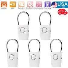 120dB Touch Sensor Door Handle & Window Burglar Alarm - Anti-Theft Alarm System
