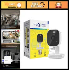 2K Indoor Wi-Fi Security Camera - Night Vision, Motion Detection, 2-Way Audio, A