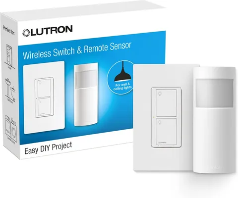 Lutron Motion Sensor with Smart Switch and Original Light Switch for Closets,...