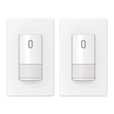 Single Pole Occupancy Switch, PIR Motion Sensor, Matte White