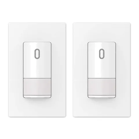 Single Pole Occupancy Switch, PIR Motion Sensor, Matte White