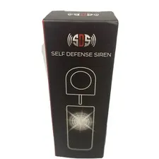 Personal Safety Loud Alarm Keychain, Bright LED Light, Self Defense Siren New