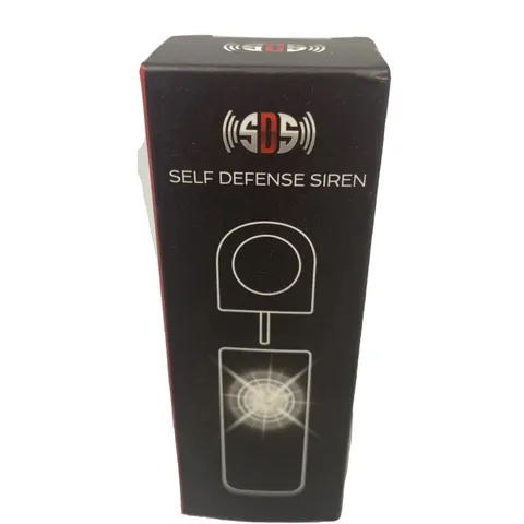 Personal Safety Loud Alarm Keychain, Bright LED Light, Self Defense Siren New