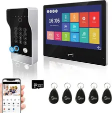 1080P Wired Video Door Phone Apartment Doorbell Intercom System,10 Inch Monitor,