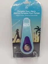 ILA Wedge Portable Door Alarm -  Blue & Purple Butterflie - Travel Safety