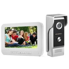 AMOCAM Wired Video Intercom System, 7-Inch Monitor Video Doorbell Kit