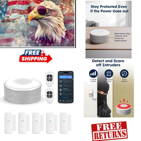 Wireless Smart Security System: DIY WiFi Door Alarm with Mobile Alerts, 8-Piece