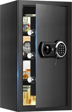 Heavy Duty 6.1 Cuft Fireproof Home Safe with Digital Keypad & Key Lock