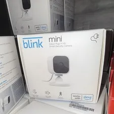 Blink Mini 1080p Indoor Plug-In Wi-Fi IP Camera, Alexa, Motion, 2-Way, White