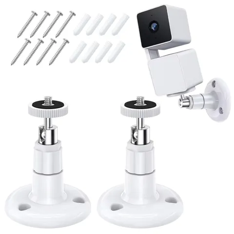 Wall Mount Kit for Wyze Cam Pan V3 V4 2 Pack White