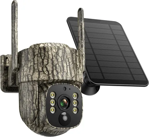 4G LTE Cellular Solar Battery Security Camera 2.5K Outdoor Wireless Trail Camera