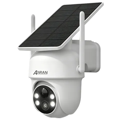 ANRAN 3MP HD Solar Security Camera Wireless Outdoor 360° View Color Night Vision