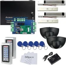 Waterproof 2-Door PIR Motion Sensor Keypad Access Control with 600LBS Lock