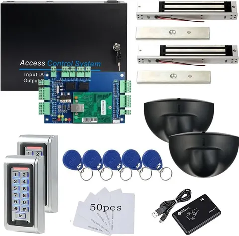 Waterproof 2-Door PIR Motion Sensor Keypad Access Control with 600LBS Lock