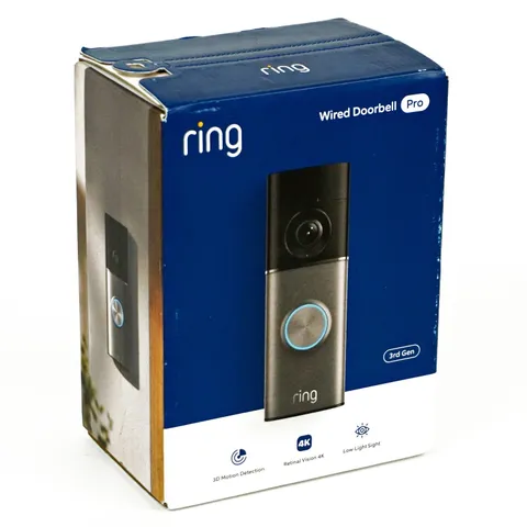 Ring Wired Doorbell Pro 4K 3rd Gen - New -N