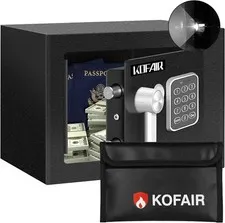 Safe Box Home Safe 0.23 Cubic Feet W/ Fireproof Bag Personal Money Safe Cash