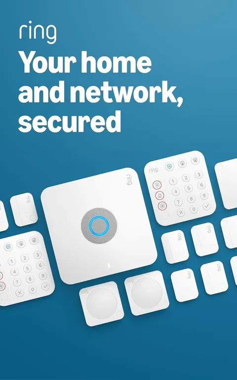 Ring Alarm Pro 14-Piece Kit, eero Wi-Fi 6 Router Home Security System New Model