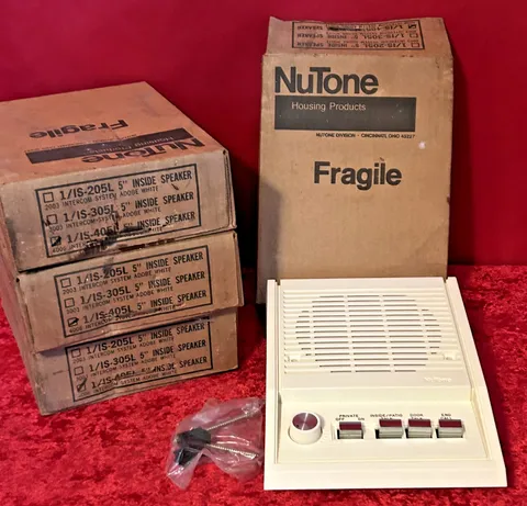 Lot of 4 - Nutone IS-405L 5" Inside Speaker Adobe White for IM-4006