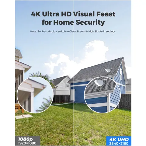 Weatherproof Outdoor Security Camera, 100ft Night Vision