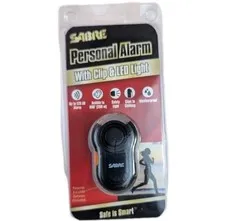 Sabre Personal Alarm with LED Light and 120dB Sound Weatherproof NEW