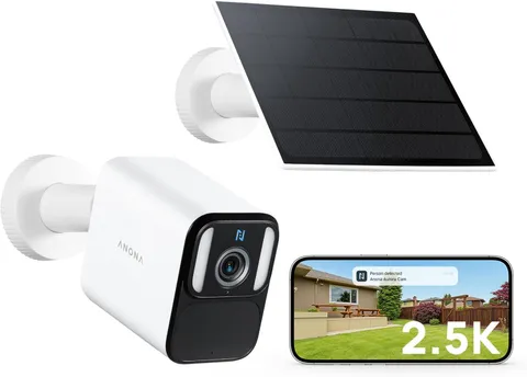 Aurora 4K Solar Security Cameras Wireless Outdoor, Forever Power with Solar Pane