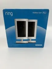 Ring Outdoor Cam Plus Battery Powered Security Camera 2-Pack  Brand New Sealed