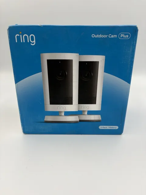 Ring Outdoor Cam Plus Battery Powered Security Camera 2-Pack  Brand New Sealed
