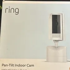Ring Pan-Tilt Indoor Cam 1080p FHD Wi-Fi IP Network Camera White Plug-In