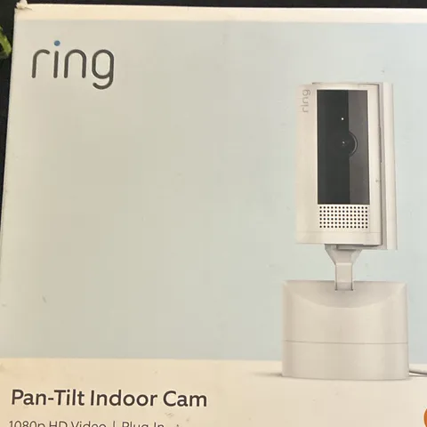 Ring Pan-Tilt Indoor Cam 1080p FHD Wi-Fi IP Network Camera White Plug-In