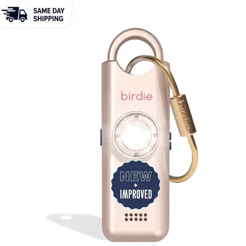 She’s Birdie 3.0 Personal Safety Alarm - Loud 130dB Siren & Flashlight, Pink
