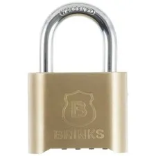 Solid Brass 50mm Resettable Combination Padlock with 1in Shackle
